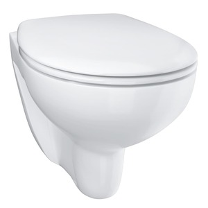 Falra szerelhető WC soft close ülőkével hátsó kifolyással öblítési kör nélkül. Kerámia ülőkével együtt Öblítési mennyiség 3/6 liter. A szerelőkészlet a csomag része.
