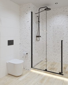Zuhanyrendszer SAT termosztatikus csapteleppel fekete SATSSTKC