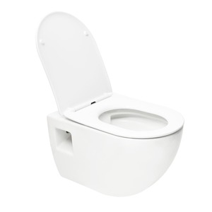 Wall hung WC SAT Project incl. softclose seat, rear outlet SATWCPRO010RREXP